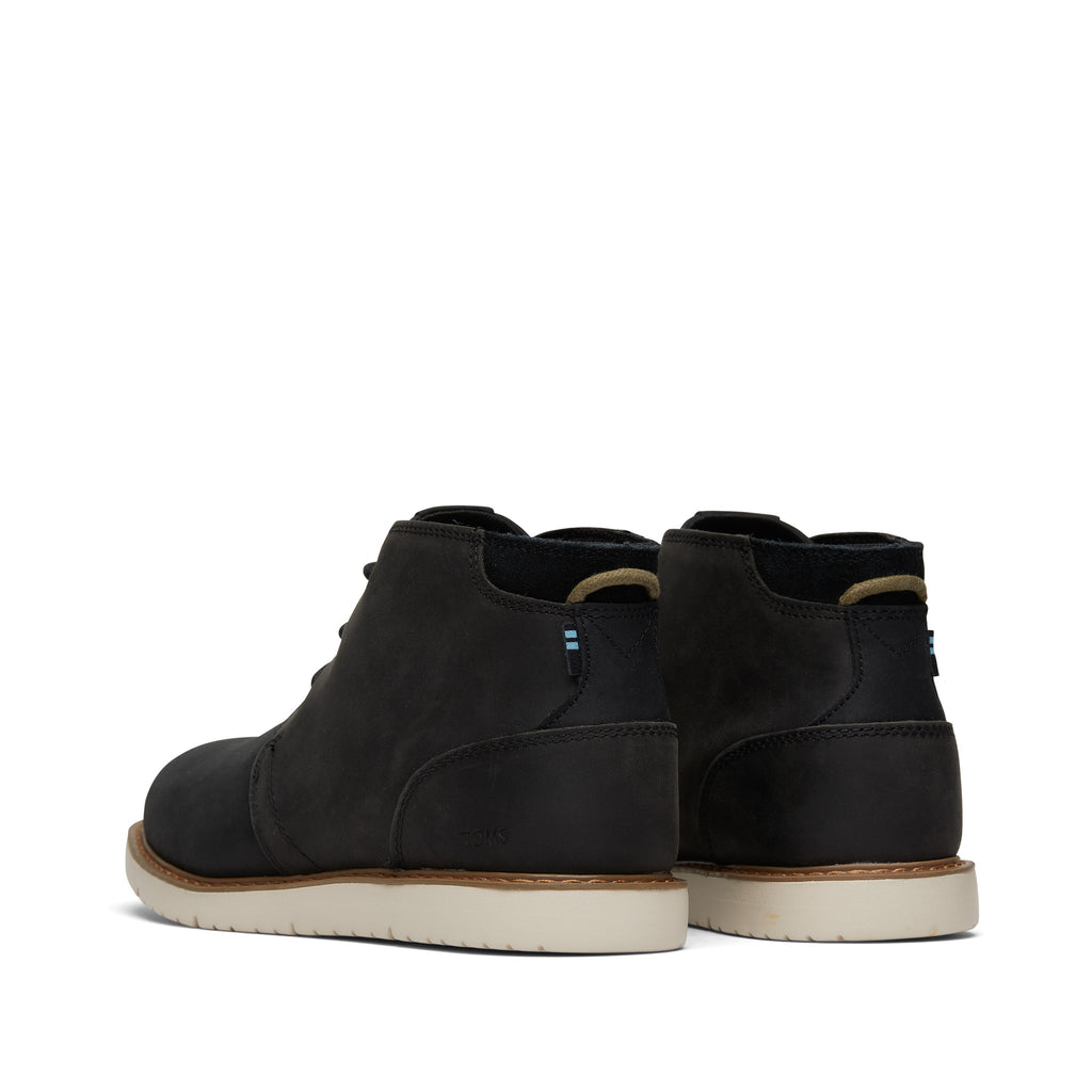 Navi Black Water Resistant Boot Back View