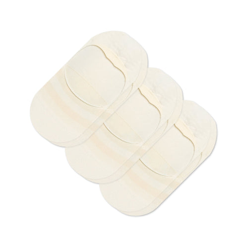 Classic No Show Socks Natural Front View