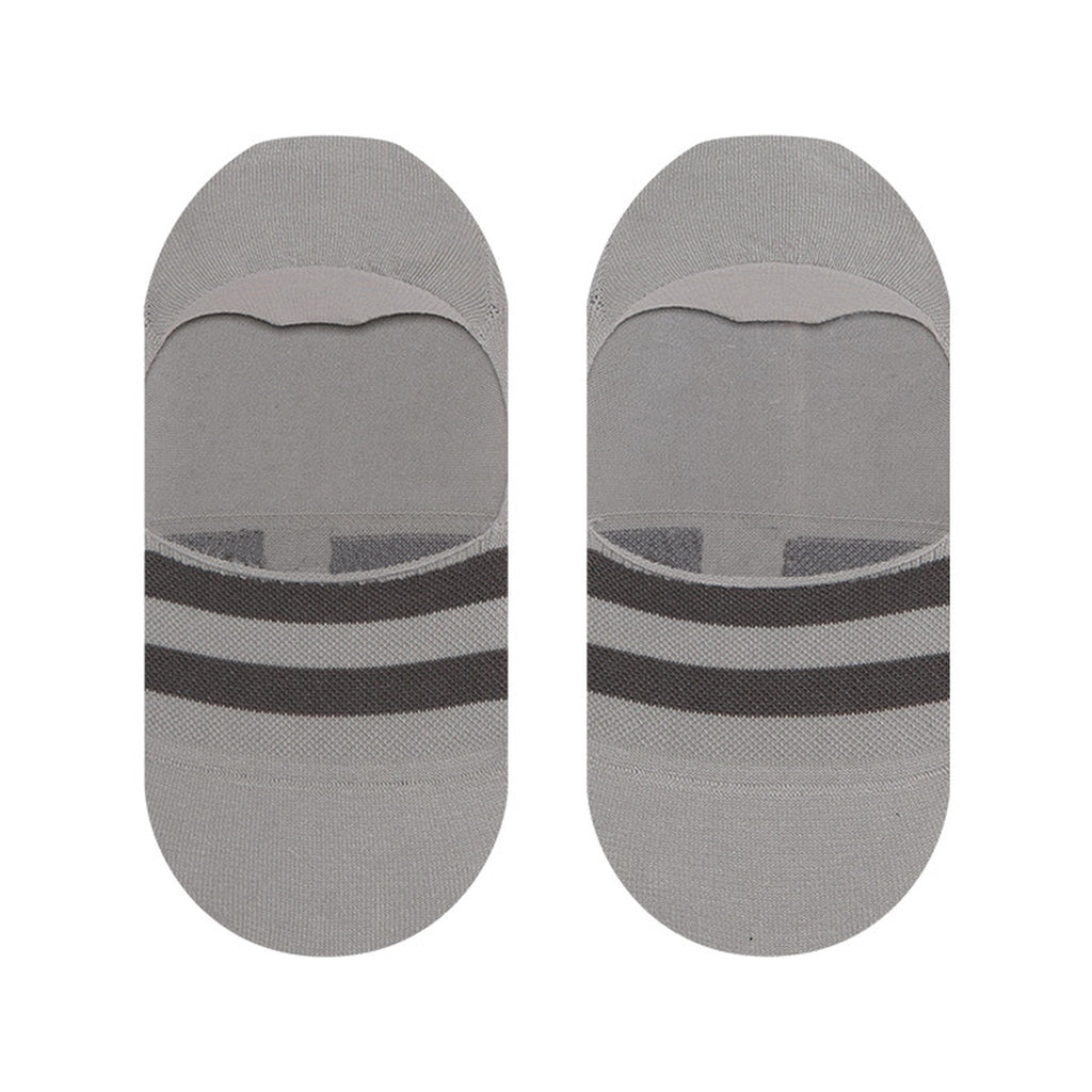 Detailed Image Of Classic No Show Socks Grey