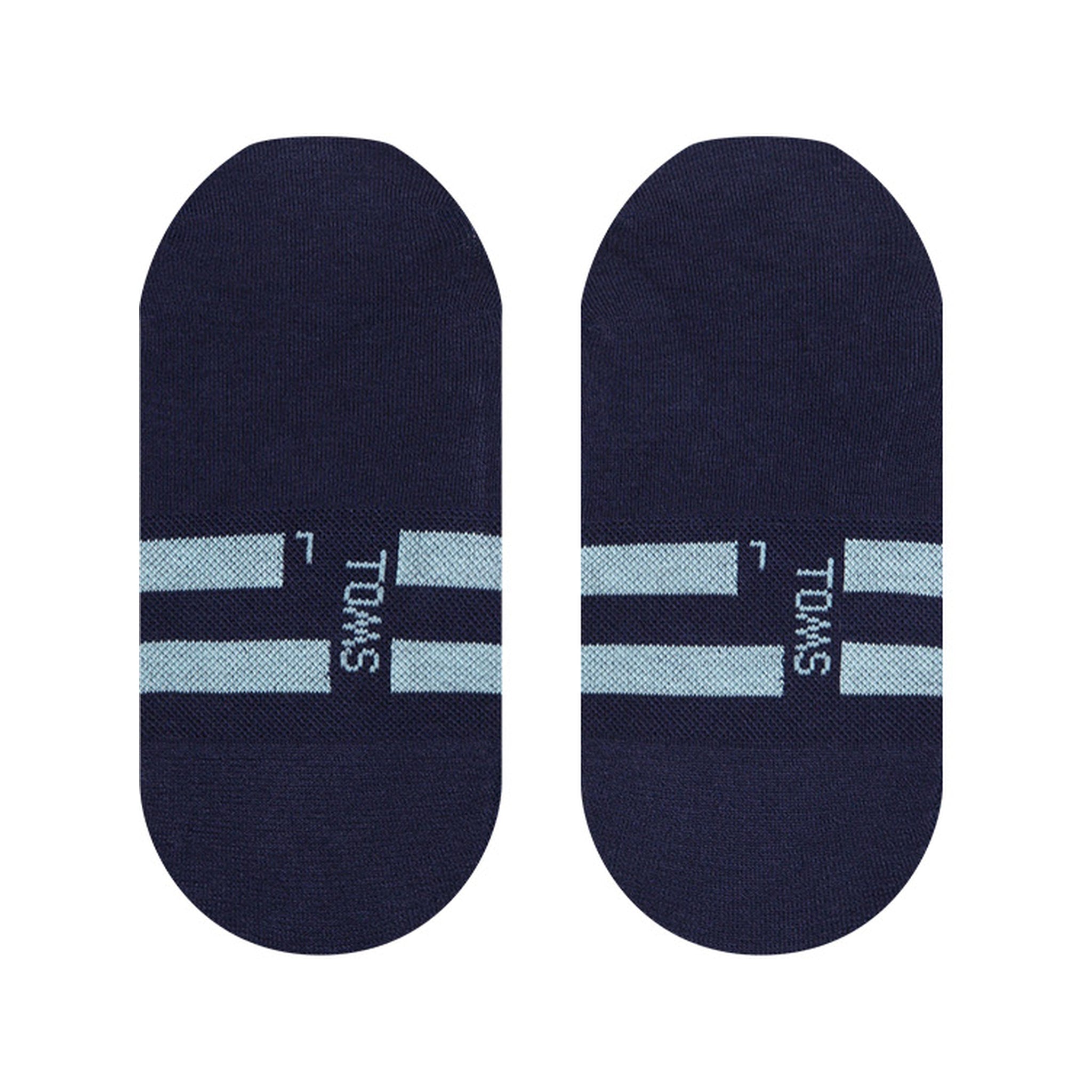 Detailed Image Of Classic No Show Socks Navy