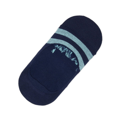Classic No Show Socks Navy Front View
