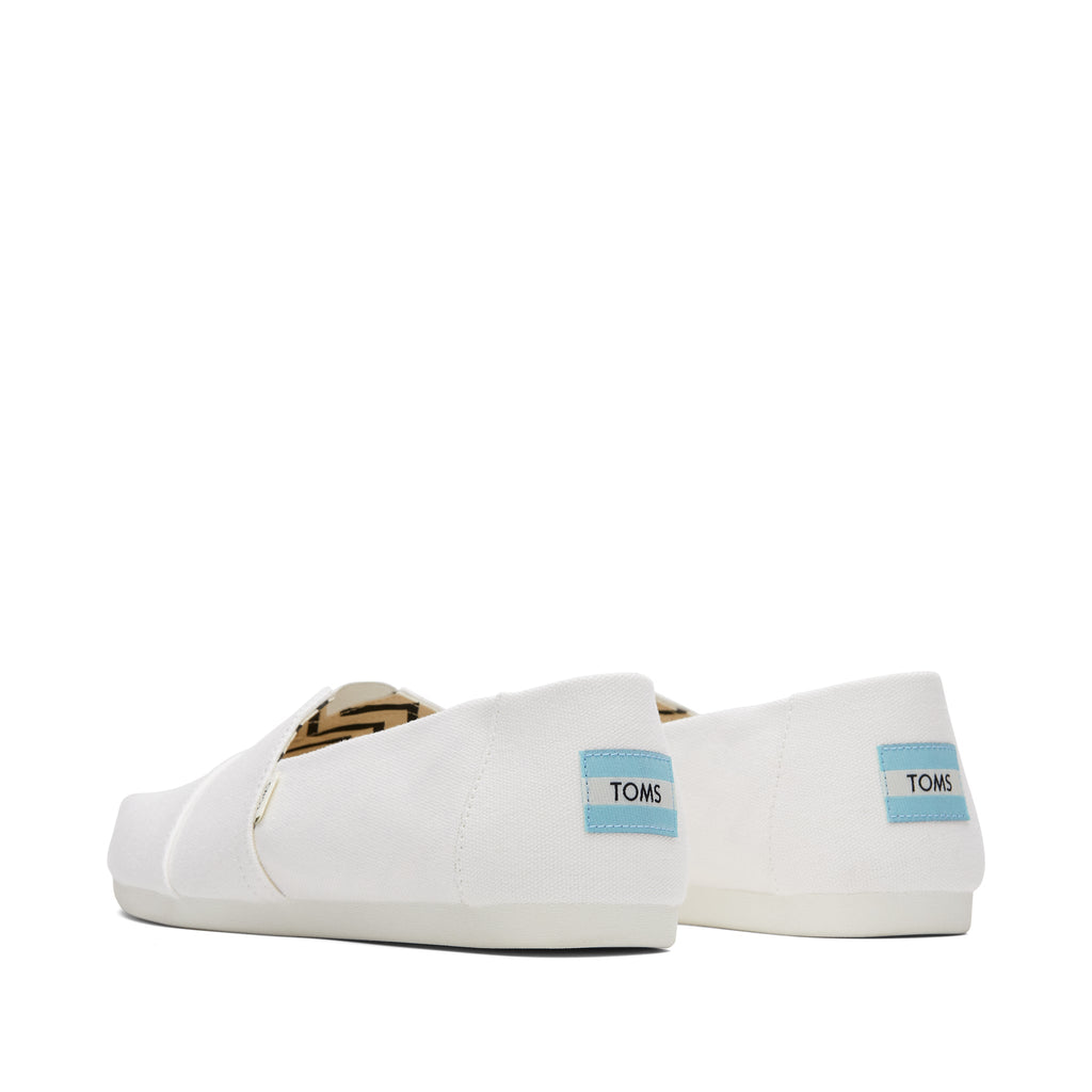 Alpargata White Recycled Cotton Canvas Back View