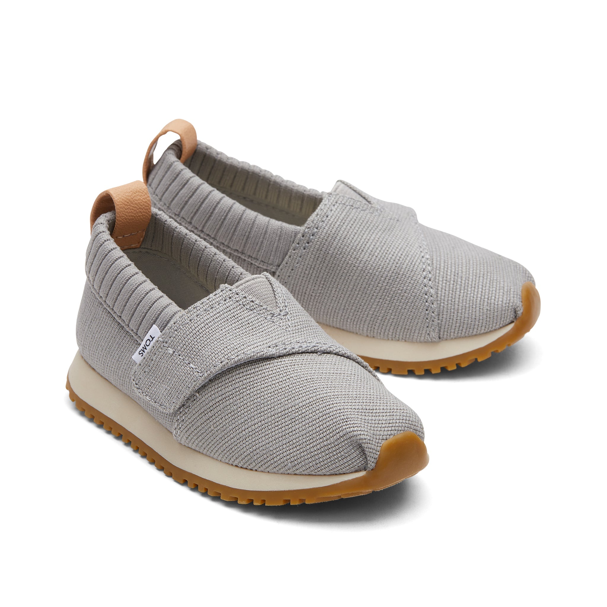 Tiny Resident Drizzle Grey Heritage Canvas Toddler Sneaker Front View