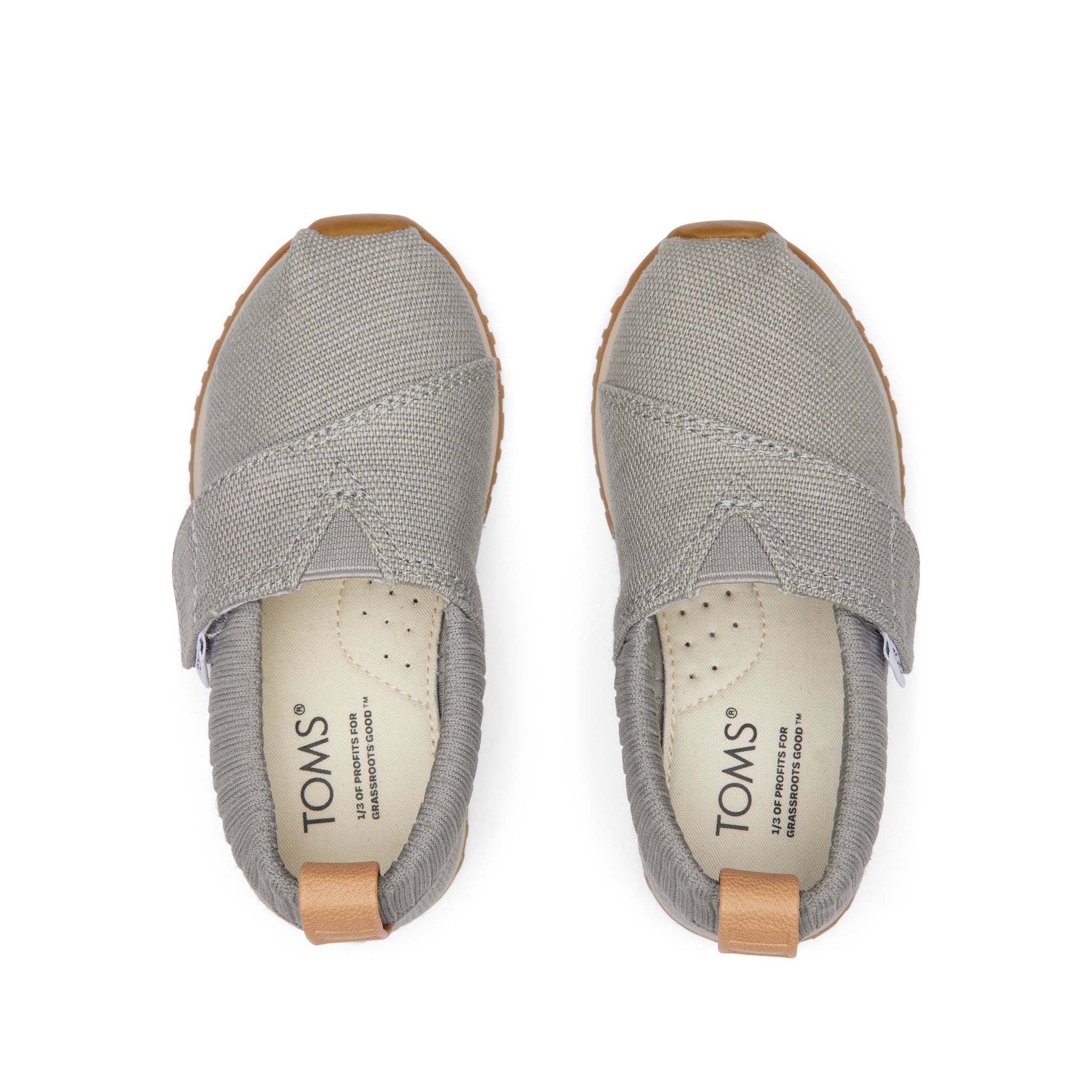 Tiny Resident Drizzle Grey Heritage Canvas Toddler Sneaker Top View