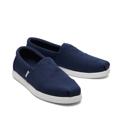 Alp Fwd Navy Recycled Cotton Canvas Front View