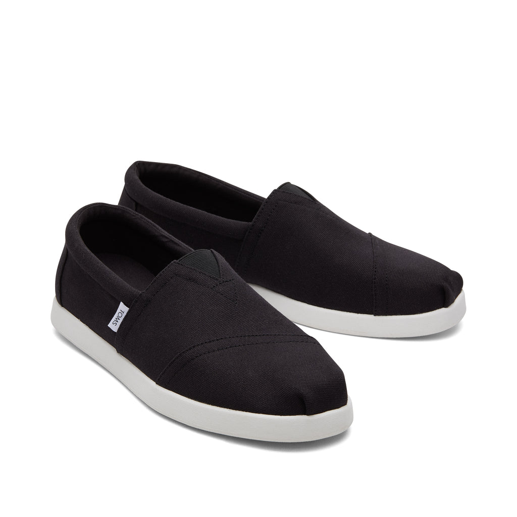 Alp Fwd Black Recycled Cotton Canvas Front View