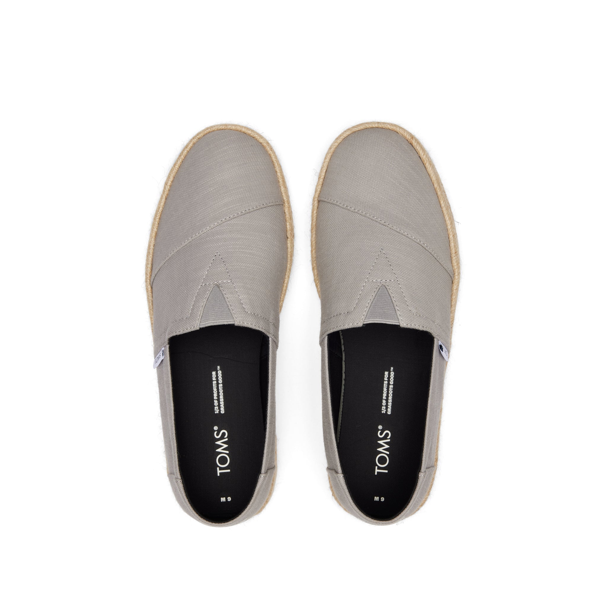 Alpargata Grey Recycled Cotton Rope 2.0 Espadrille Top View