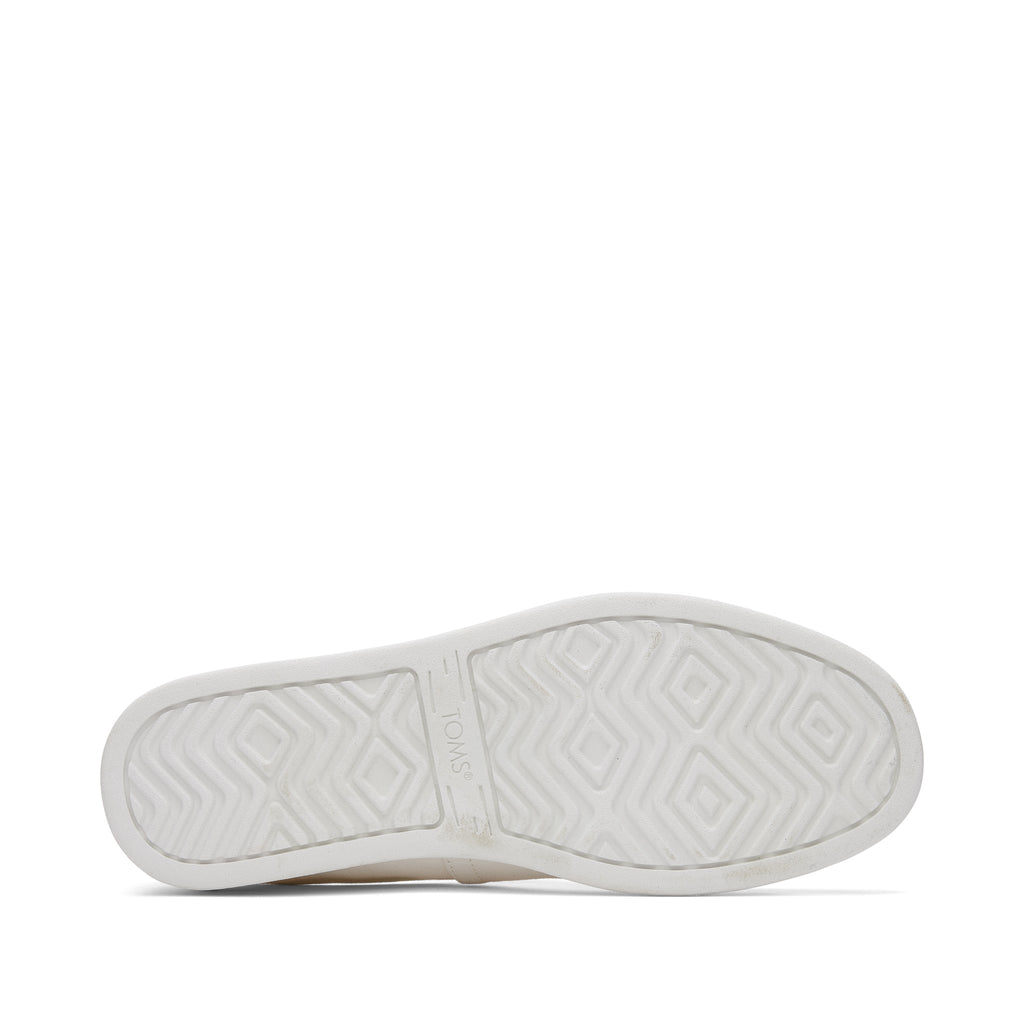 Alp Fwd White Recycled Cotton Canvas Bottom Sole View