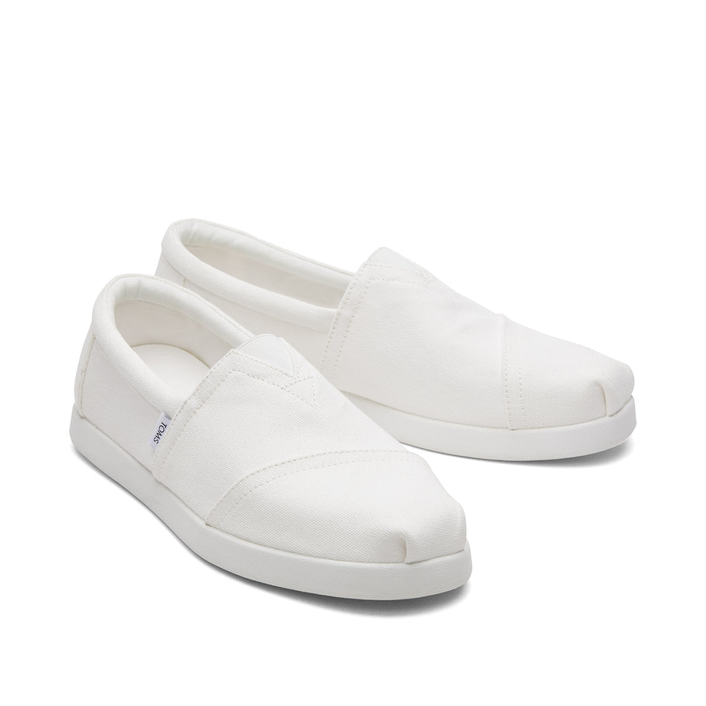 Alp Fwd White Recycled Cotton Canvas Front View