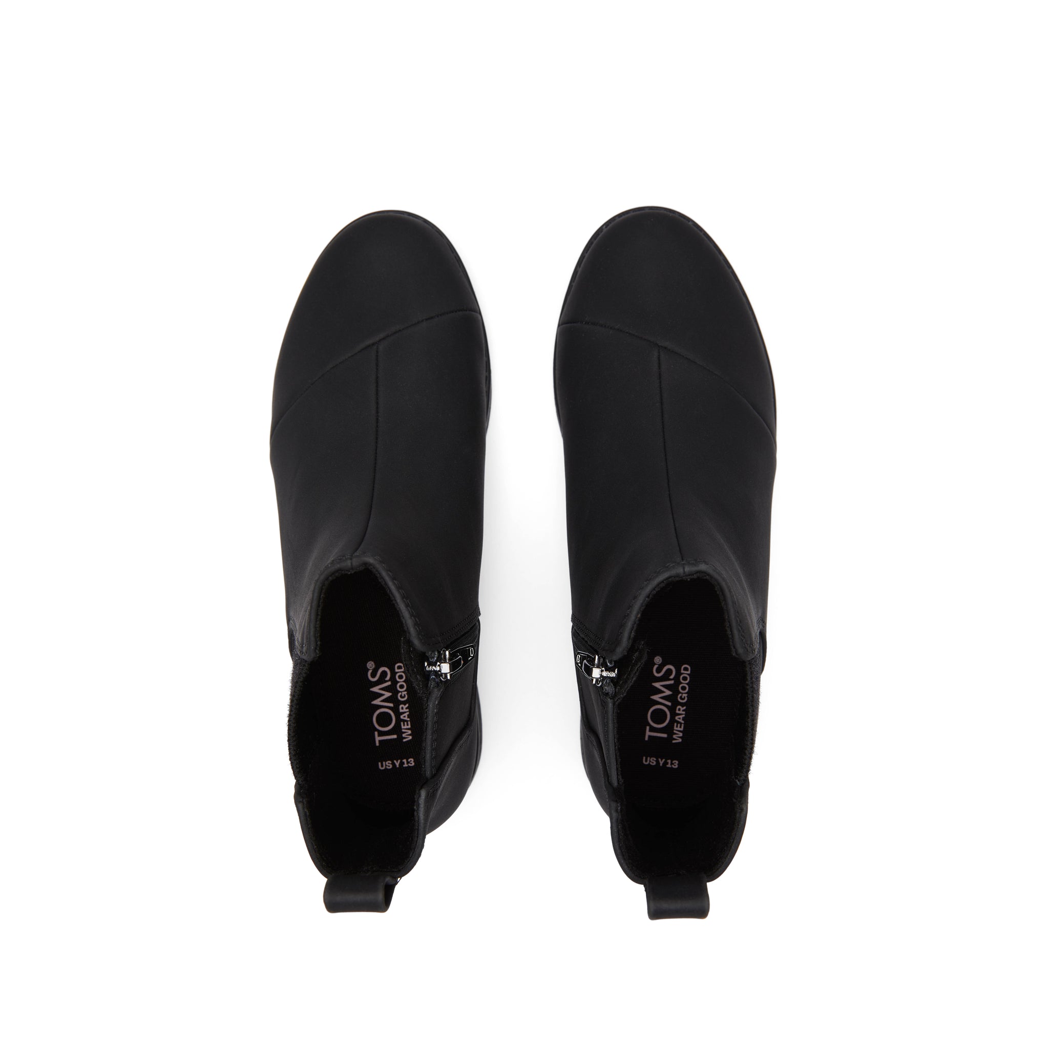 Youth Charlie Black Kids Boot Top View