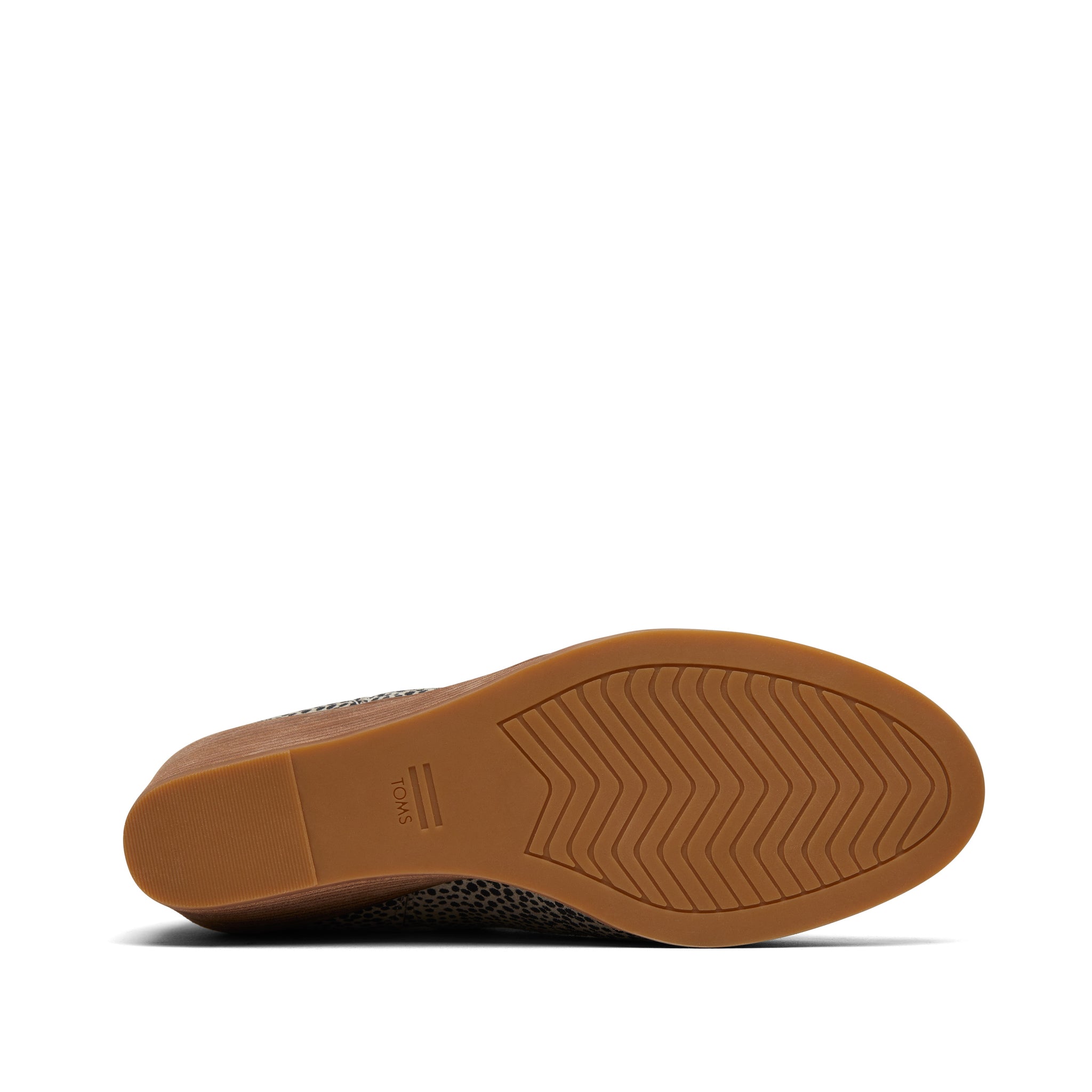 Clare Mini Cheetah Suede Wedge Boot Bottom Sole View