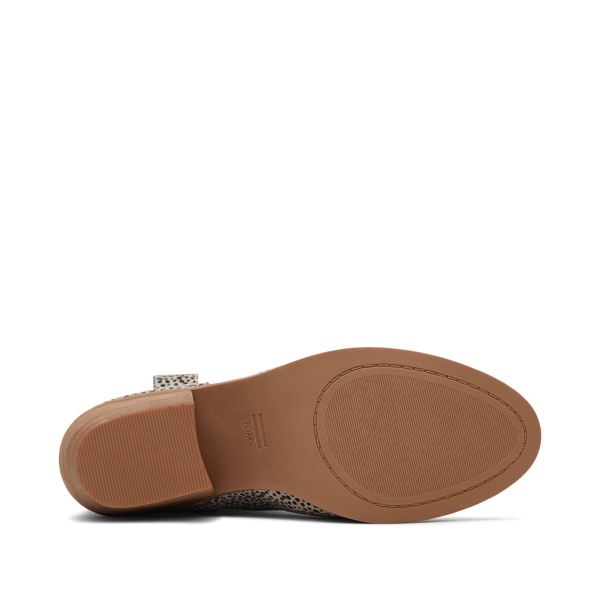 Constance Mini Cheetah Suede Heeled Boot Bottom Sole View