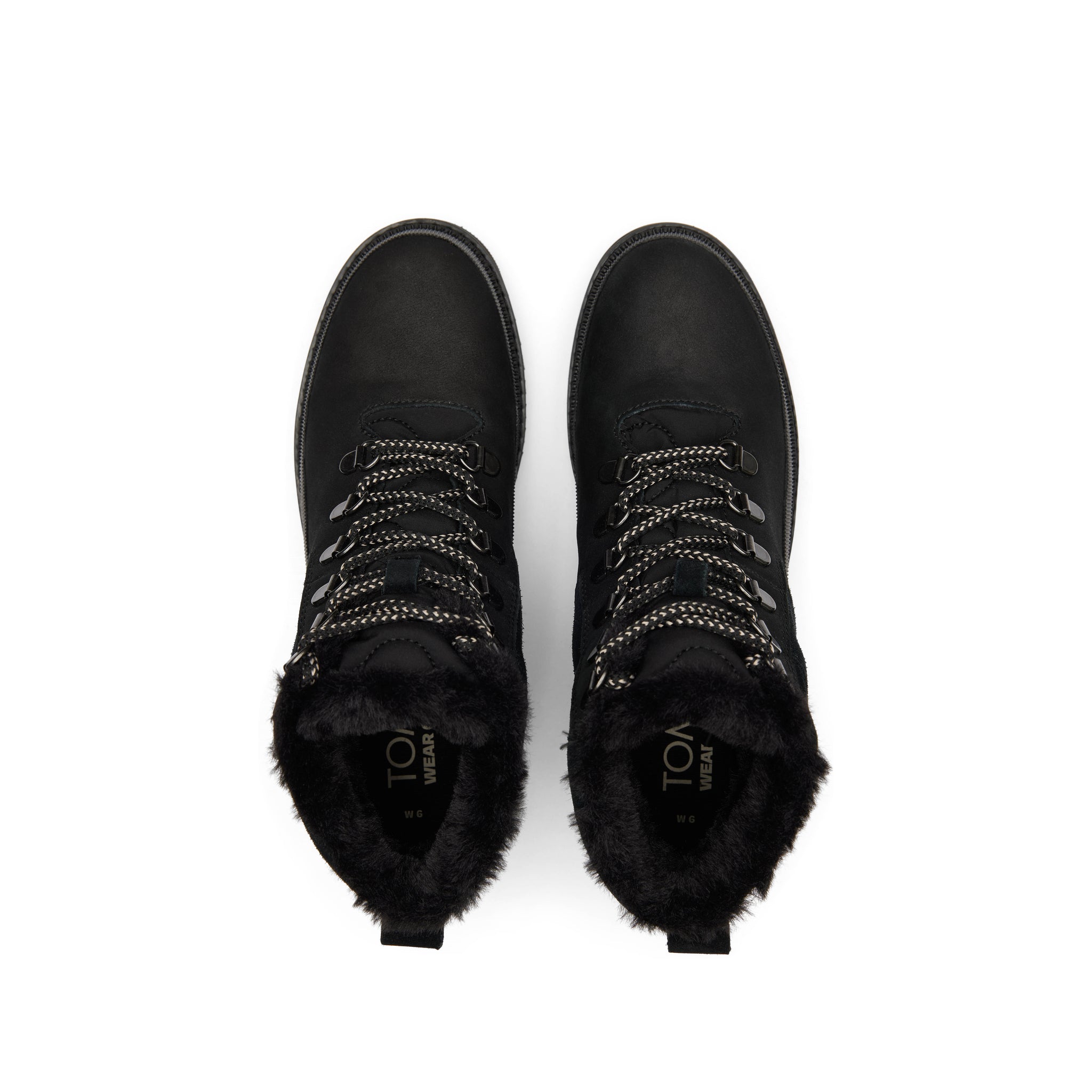 Mojave Black Water Resistant Leather Boot Top View
