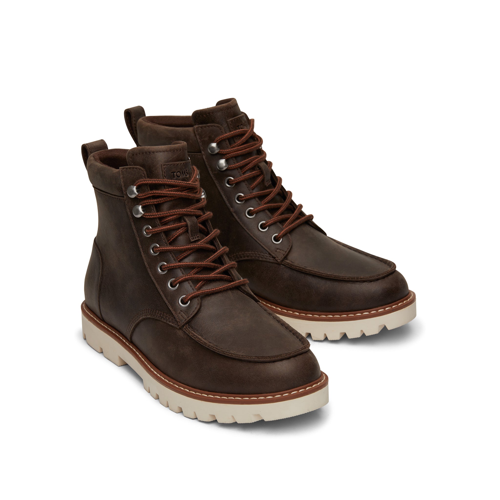 Palomar Brown Water Resistant Leather Boot Front View