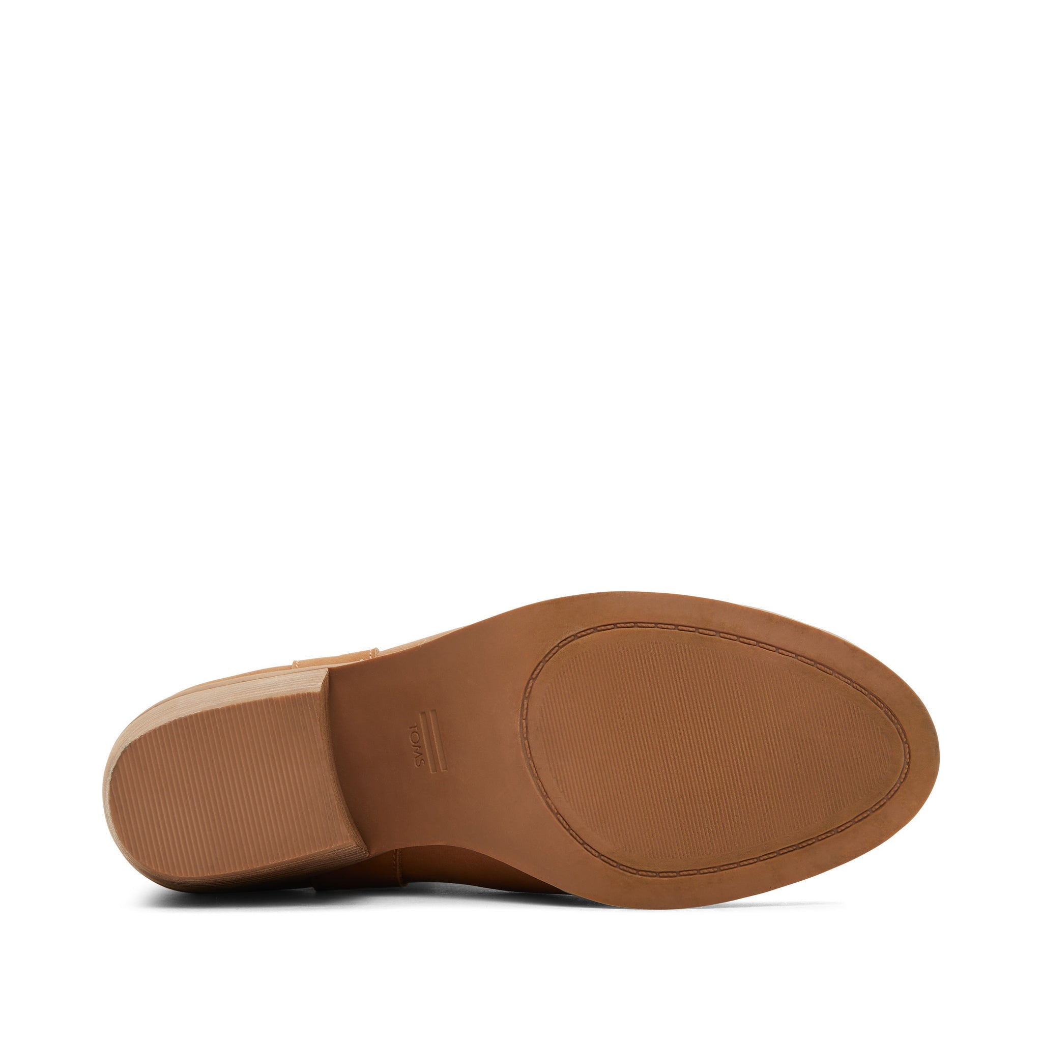 Constance Tan Leather Heeled Boot Bottom Sole View