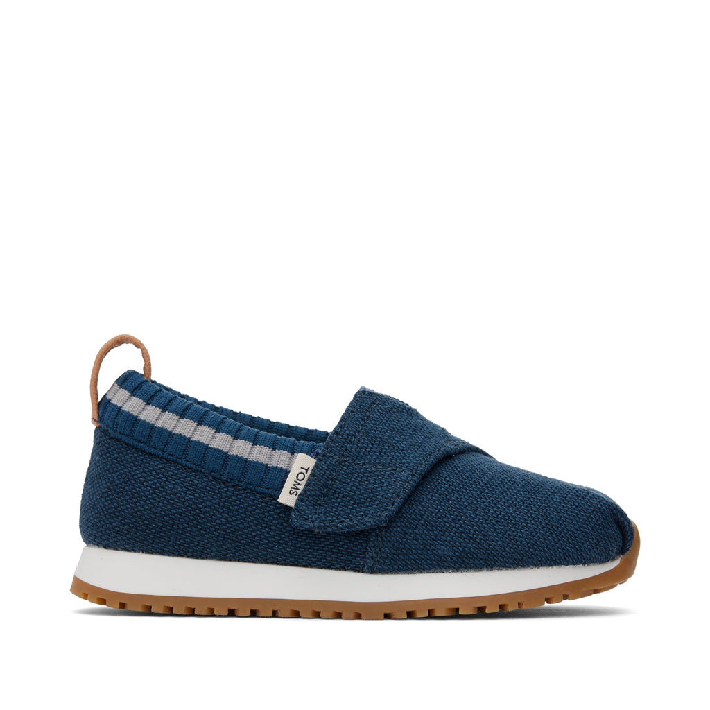 Resident Blue Heritage Canvas Toddler Sneaker Side View