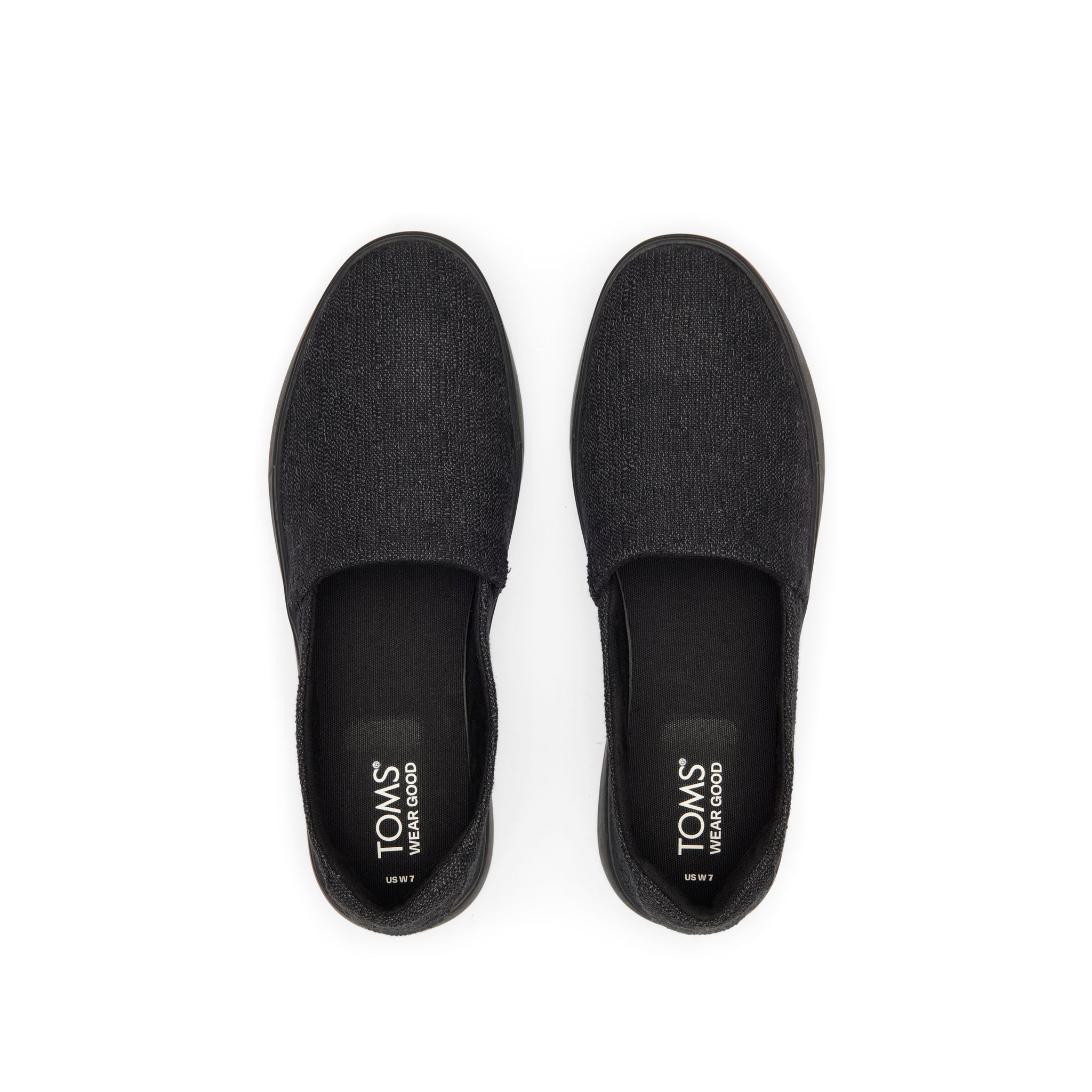 Kameron Black Slip On Sneaker Top View