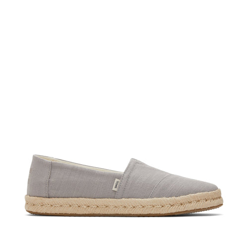 Alpargata Rope 2.0 Grey Recycled Cotton Slubby Espadrille Side View