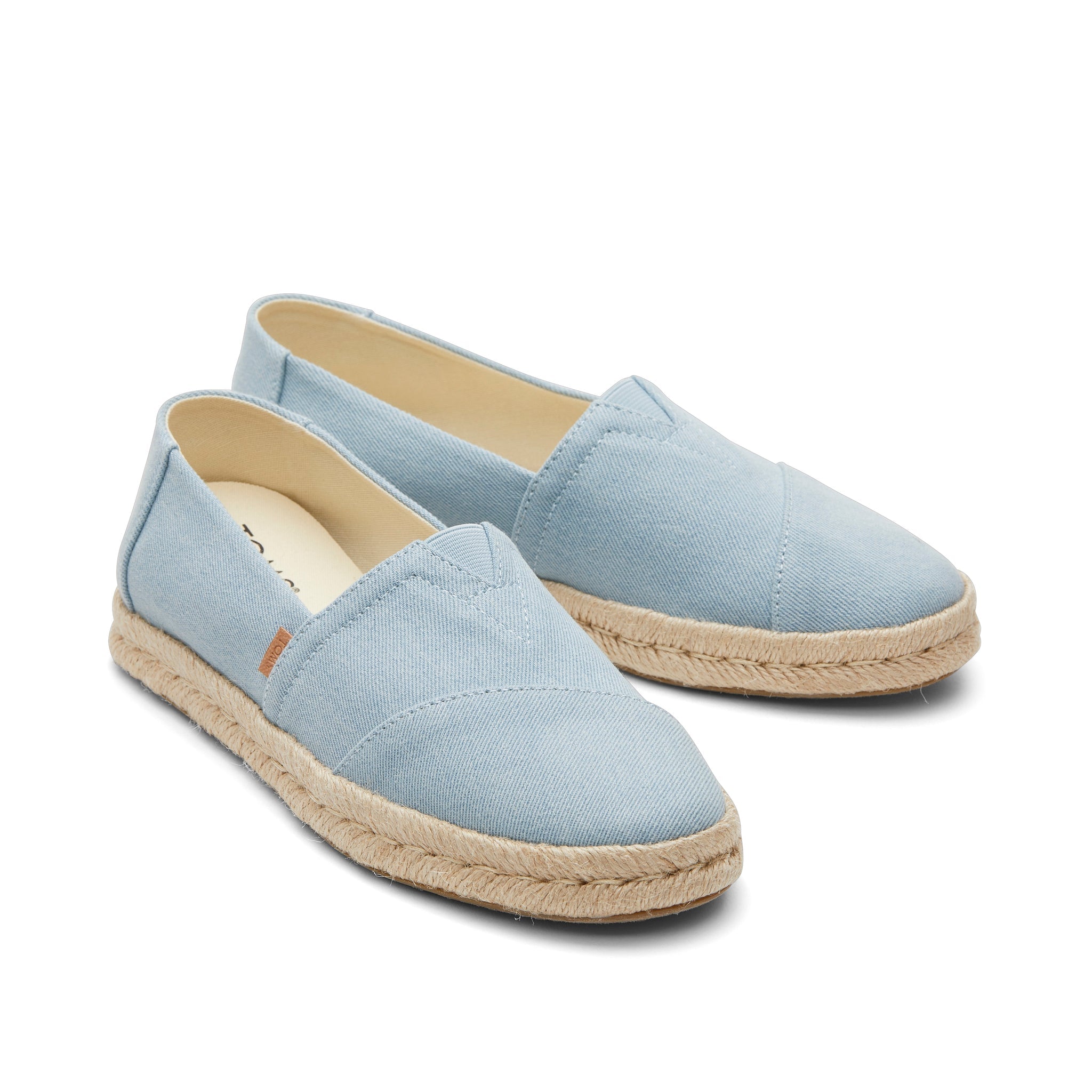 Alpargata Rope 2.0 Blue Denim Recycled Cotton Slubby Espadrille Front View