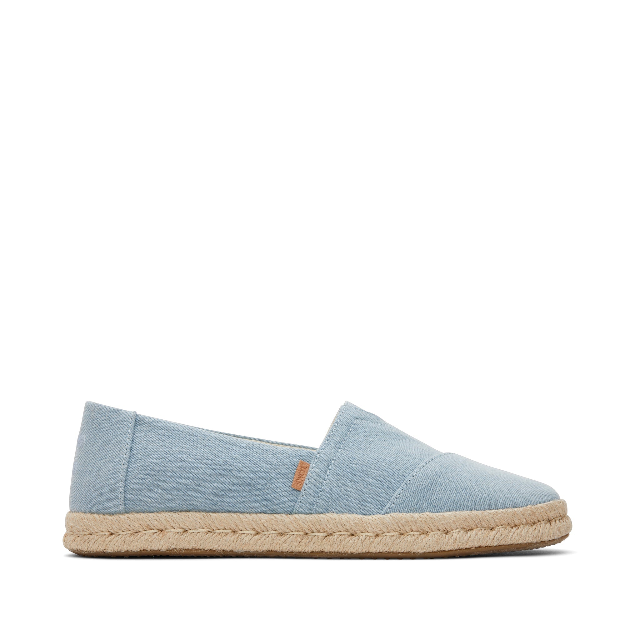 Alpargata Rope 2.0 Blue Denim Recycled Cotton Slubby Espadrille Side View