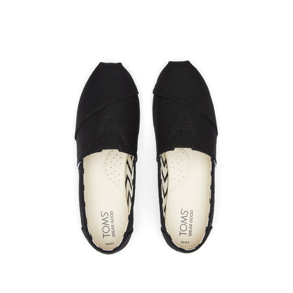 Alpargata Black Heritage Canvas Top View