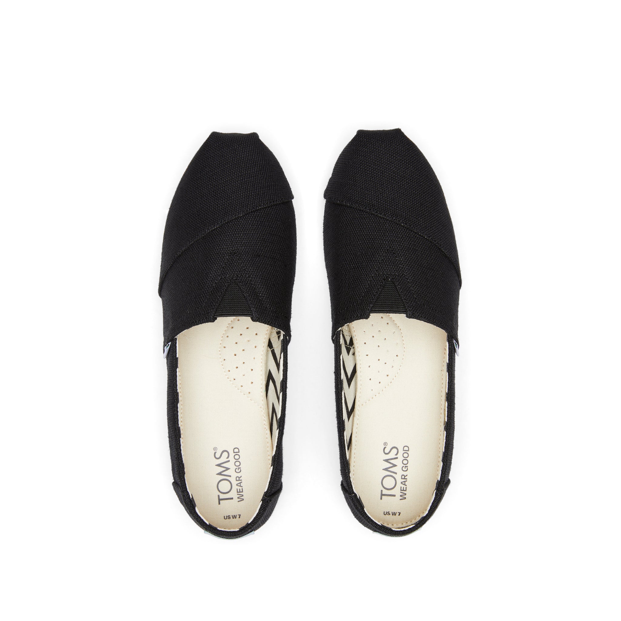 Alpargata Black Heritage Canvas Top View