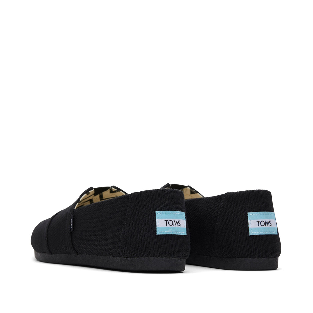 Alpargata All Black Heritage Canvas Back View