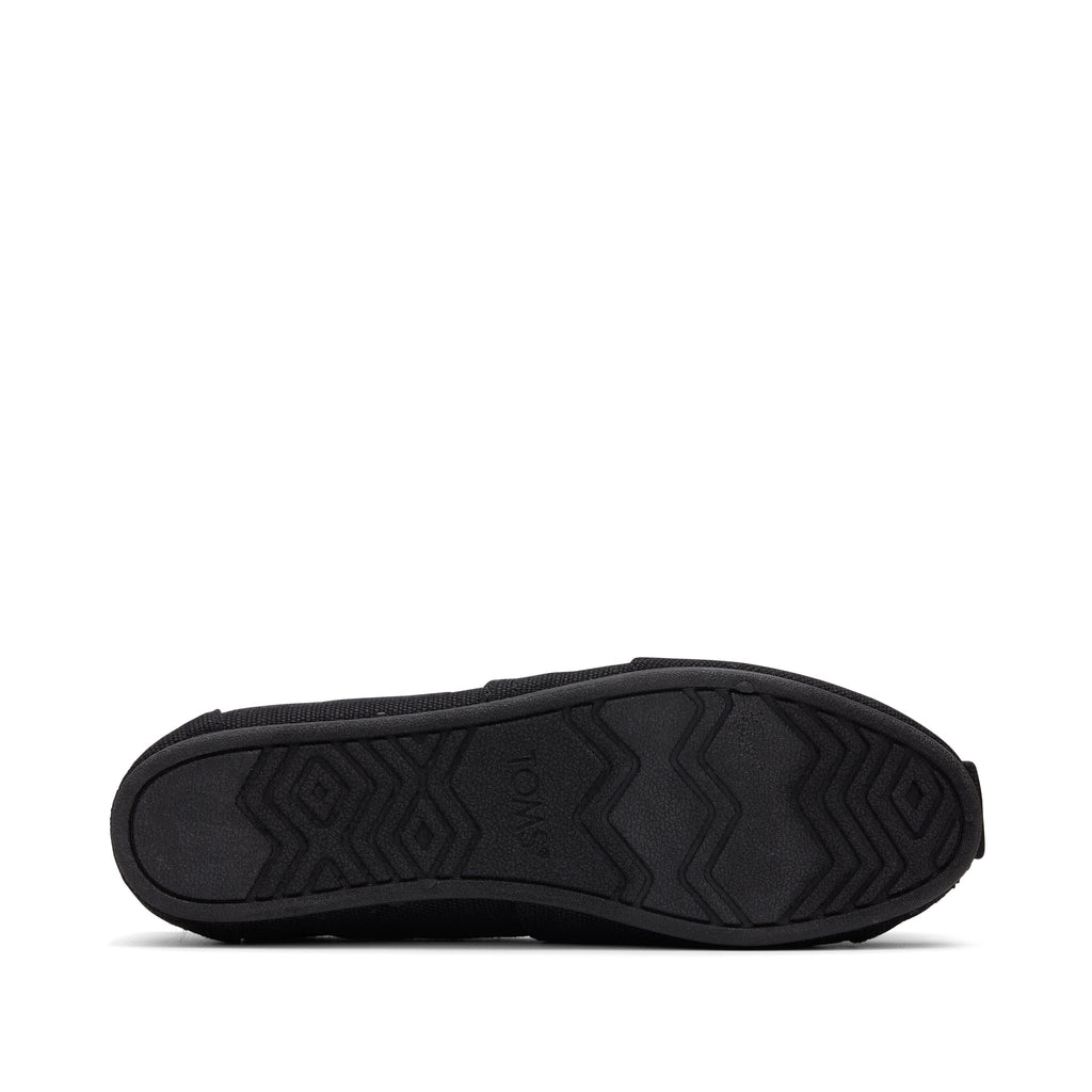 Alpargata All Black Heritage Canvas Bottom Sole View