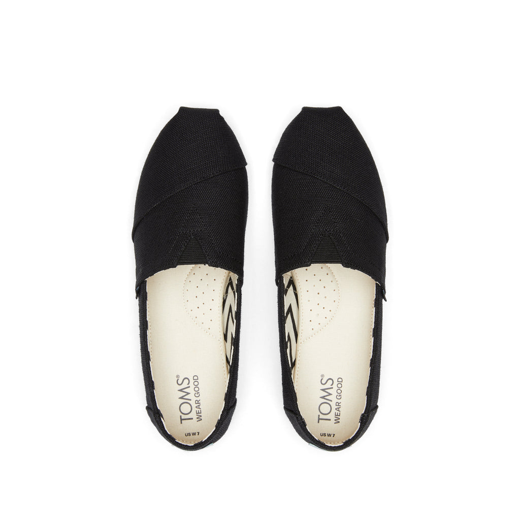 Alpargata All Black Heritage Canvas Top View