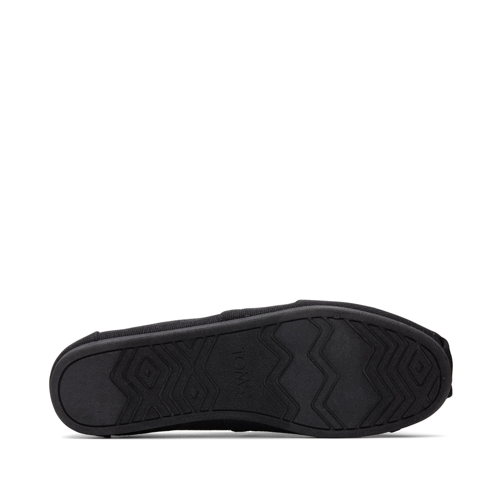 Alpargata All Black Heritage Canvas Bottom Sole View