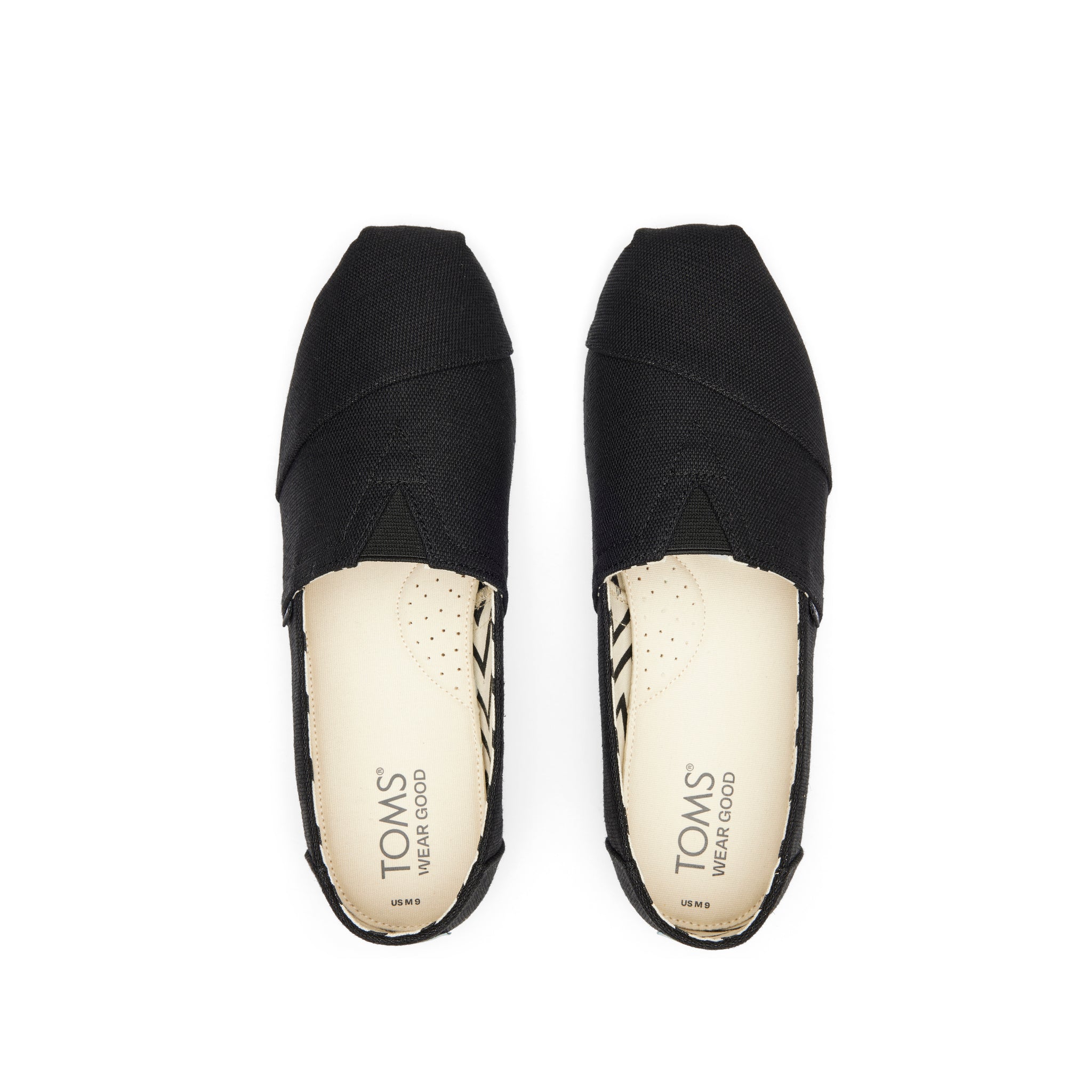 Alpargata All Black Heritage Canvas Top View