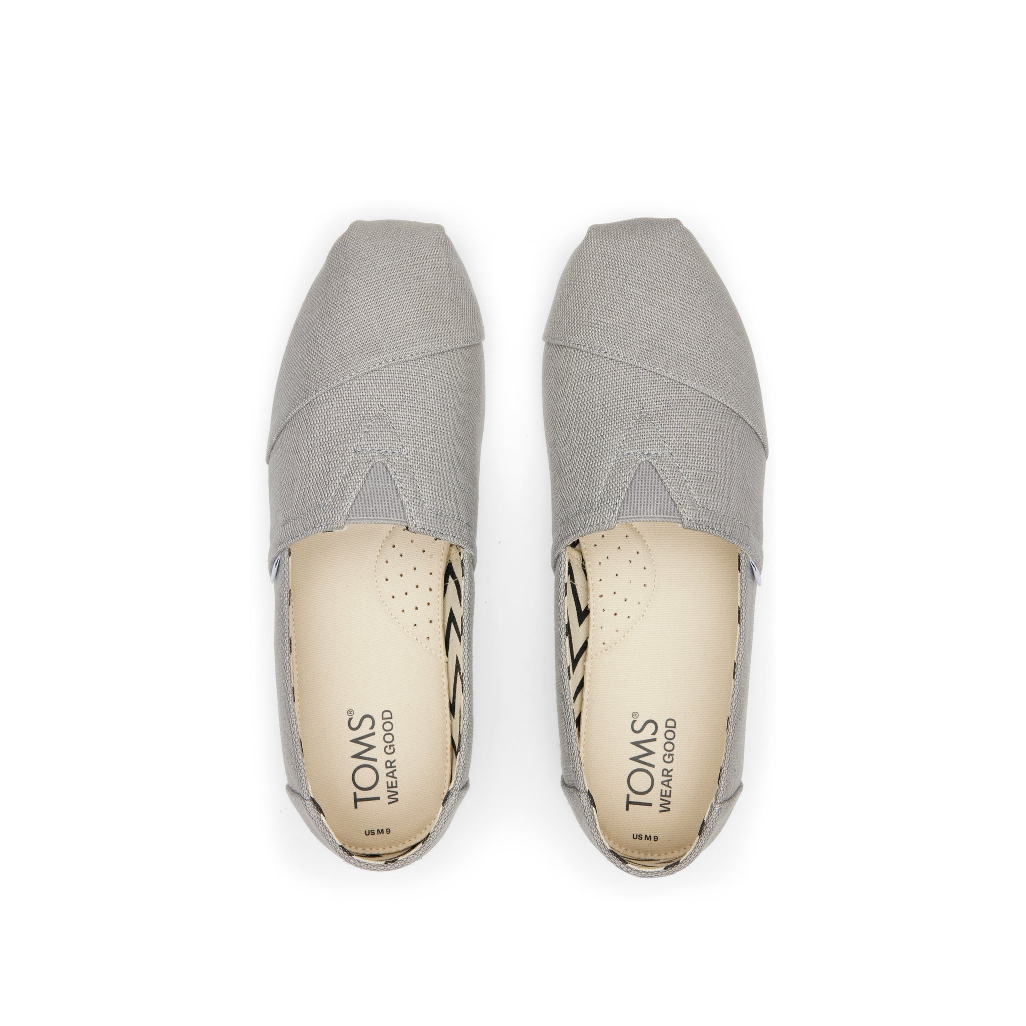 Alpargata Grey Heritage Canvas Top View