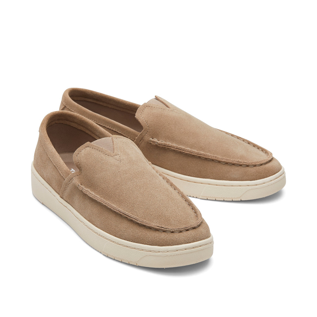 TRVL Lite Tan Suede Loafer Front View