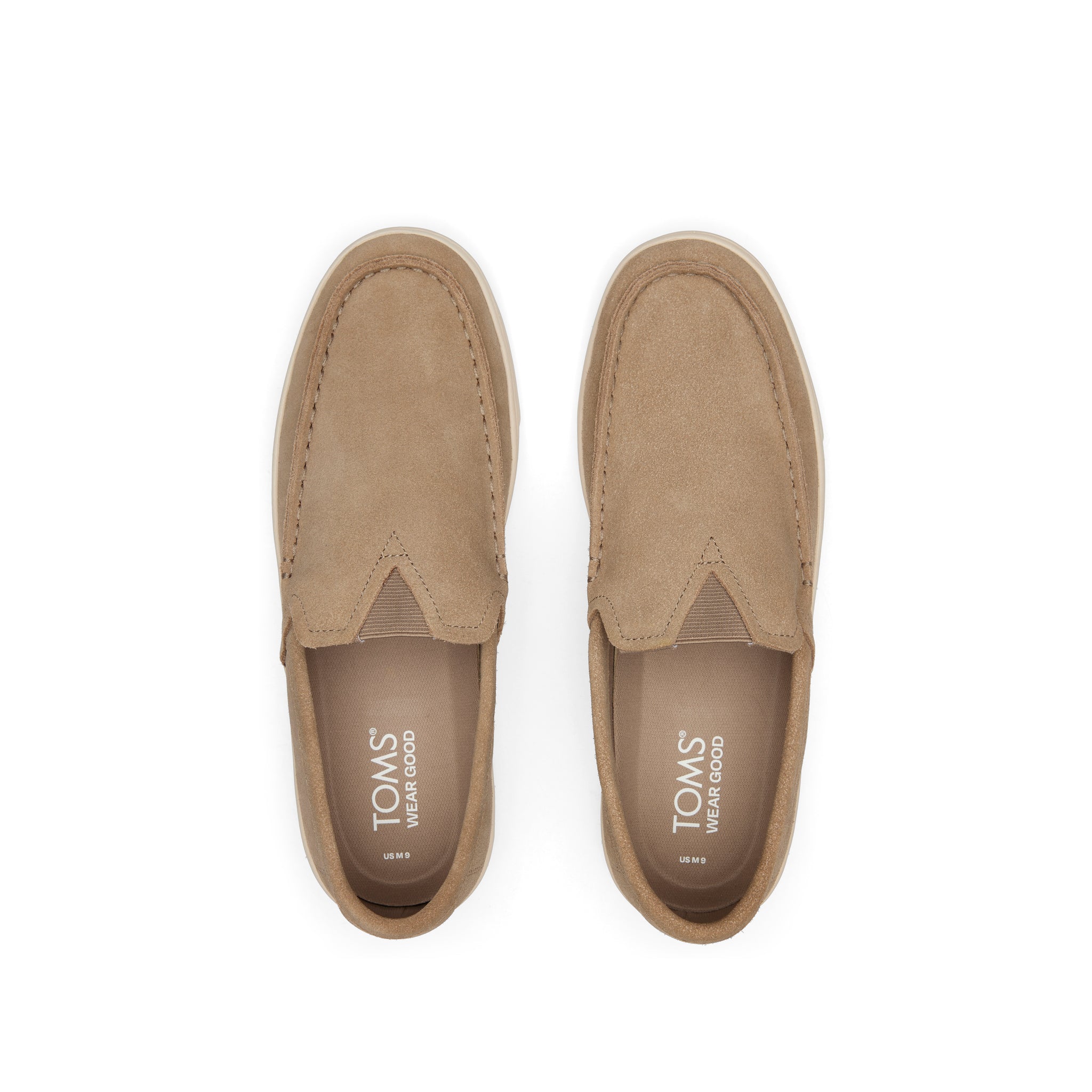 TRVL Lite Tan Suede Loafer Top View