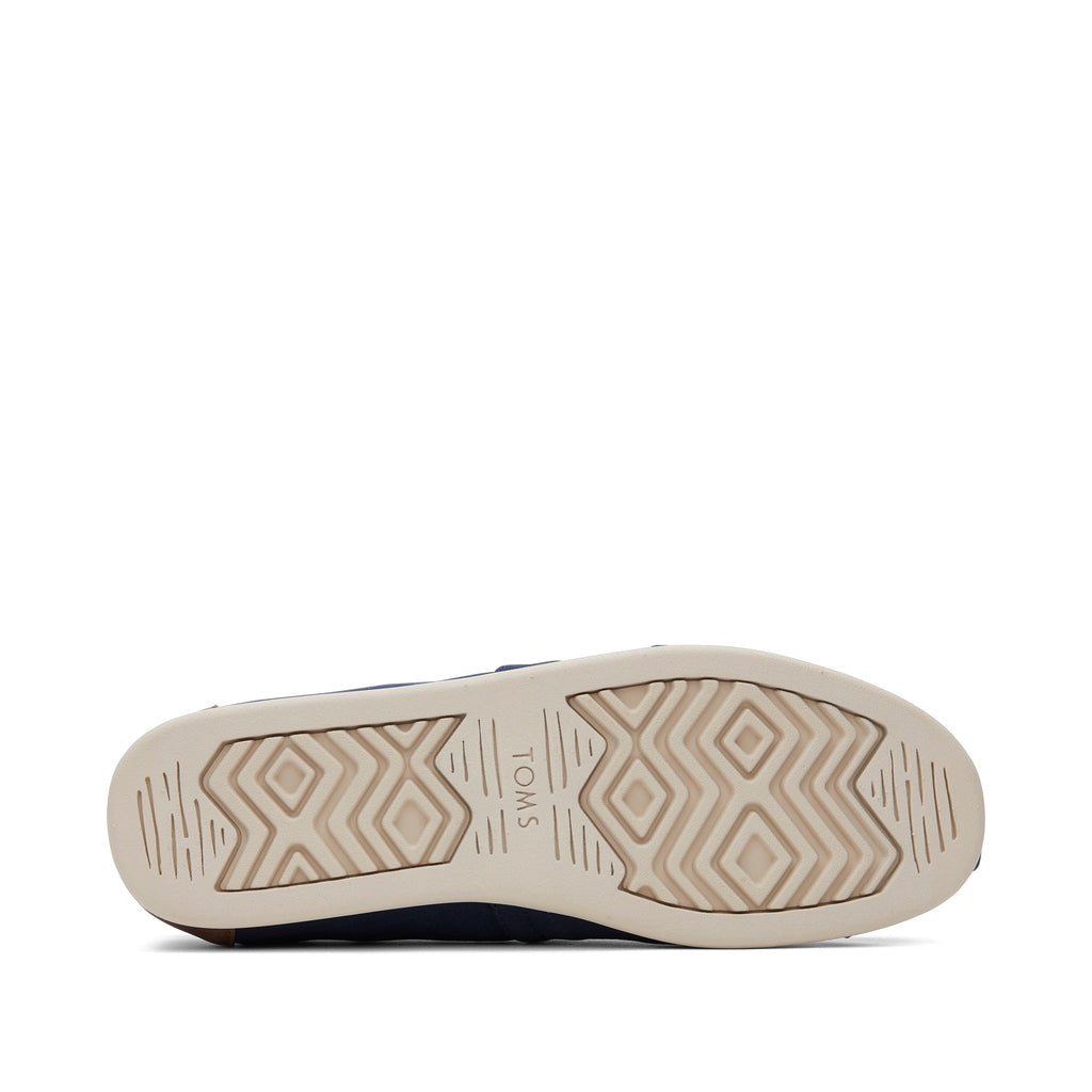 Alpargata Navy Synthetic Trim Bottom Sole View