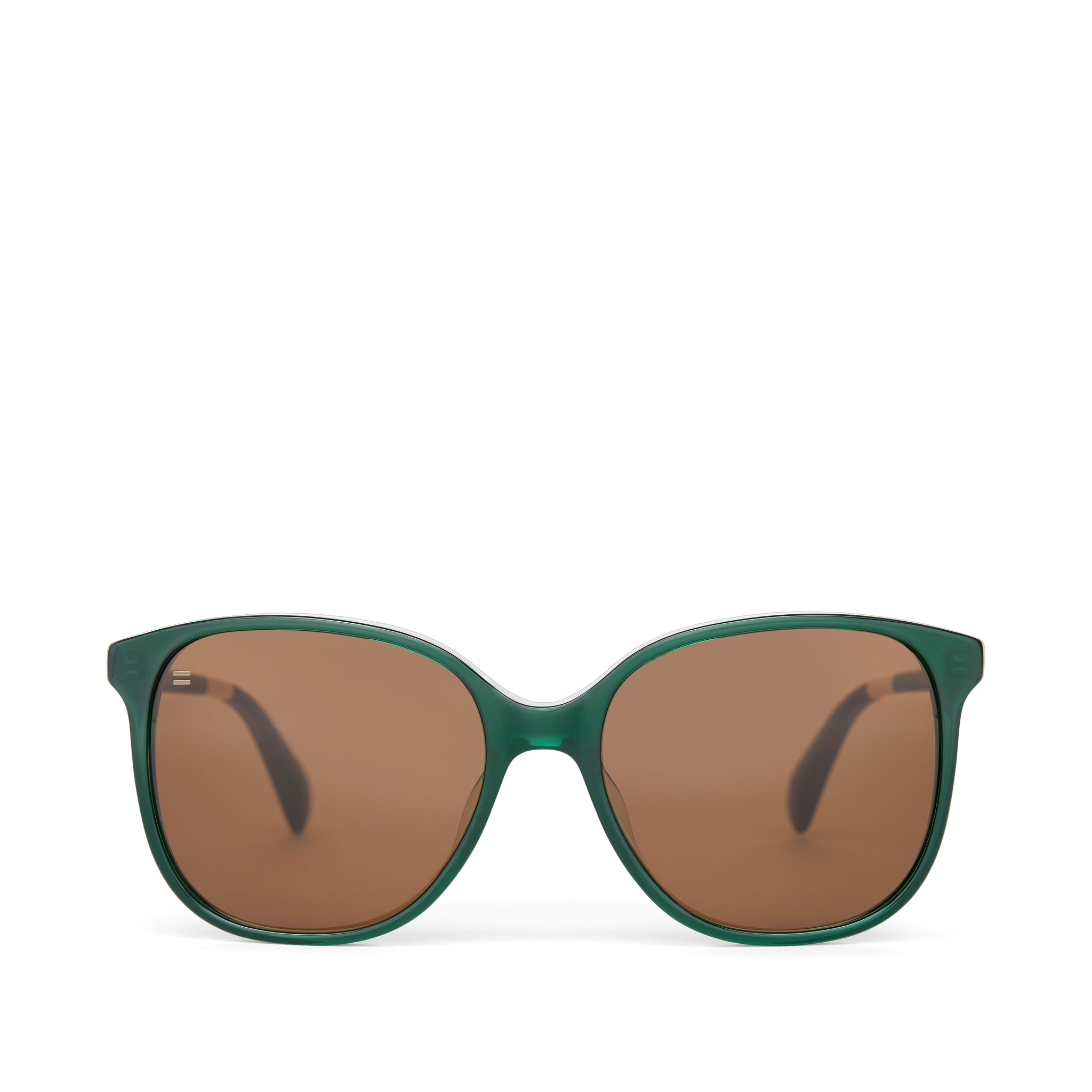 Sandela Handcrafted Sunglasses  - Sea Moss - Brown Front View