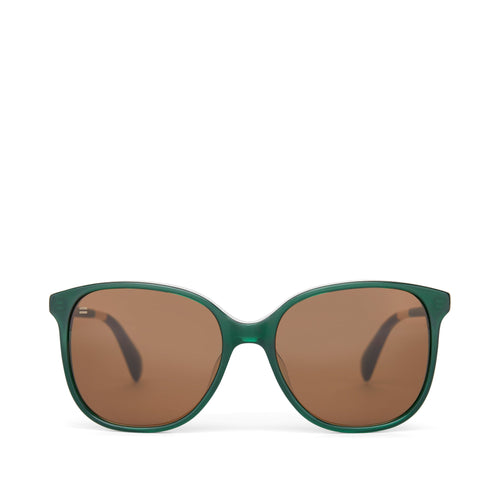 Sandela Handcrafted Sunglasses  - Sea Moss - Brown Front View