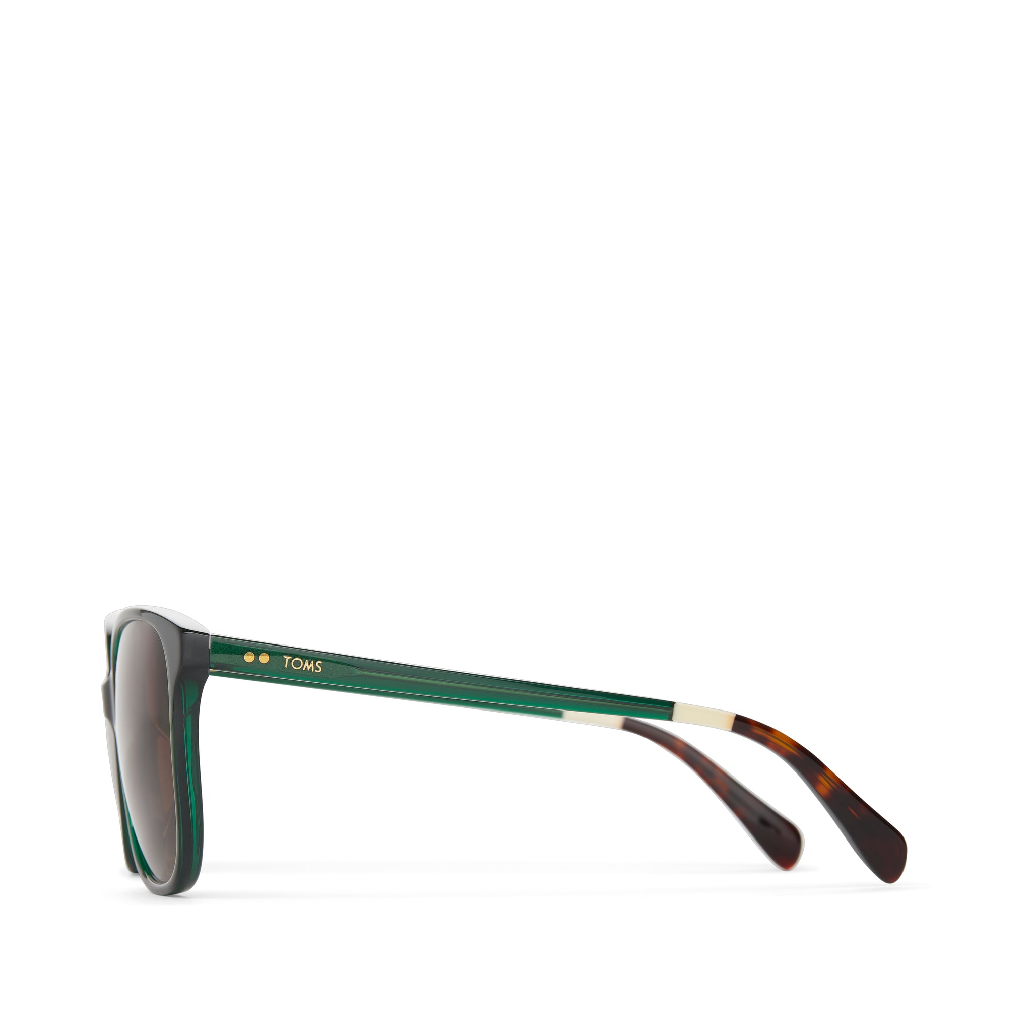 Sandela Handcrafted Sunglasses  - Sea Moss - Brown Side View