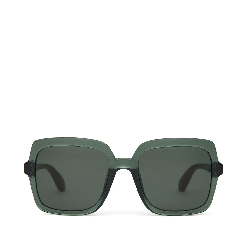 Athena Traveler Sunglasses  - Spruce Crystal - Green Grey Front View