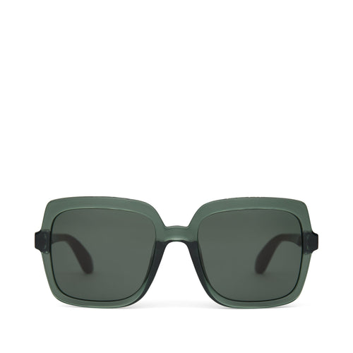 Athena Traveler Sunglasses  - Spruce Crystal - Green Grey Front View