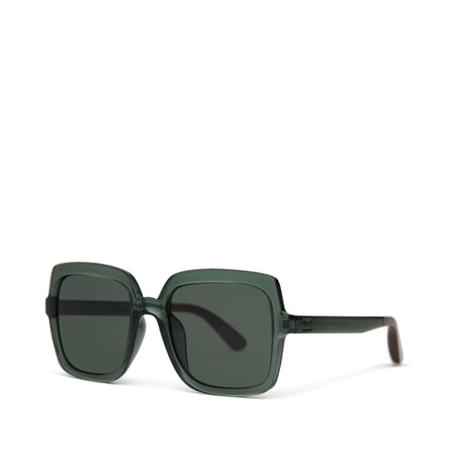 Athena Traveler Sunglasses  - Spruce Crystal - Green Grey Side Angle View