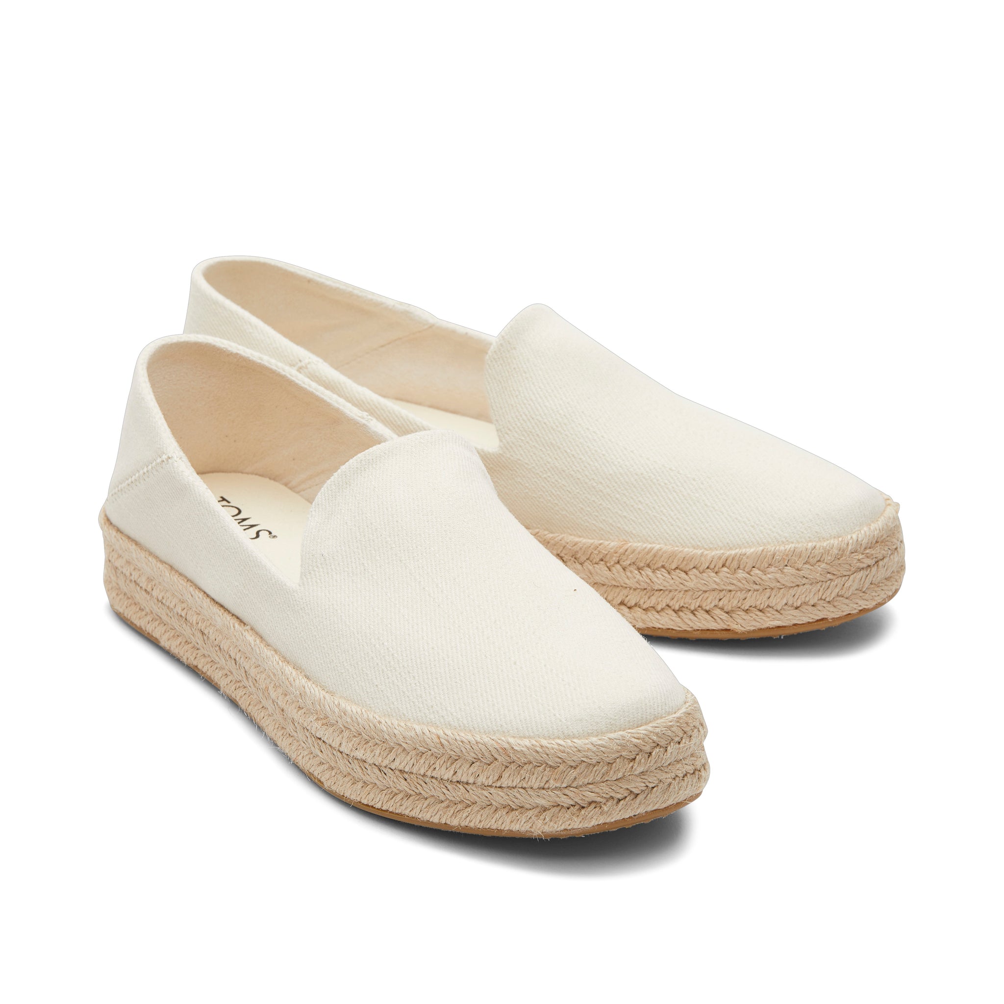 Carolina Natural Twill Espadrille Front View
