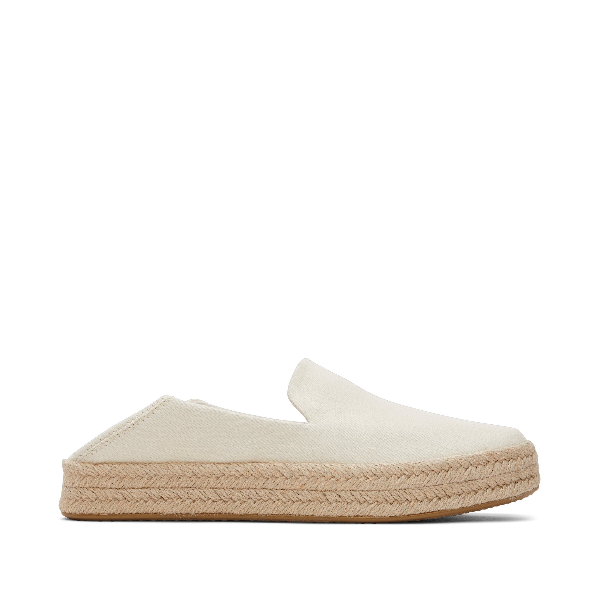 Carolina Natural Twill Espadrille Side View