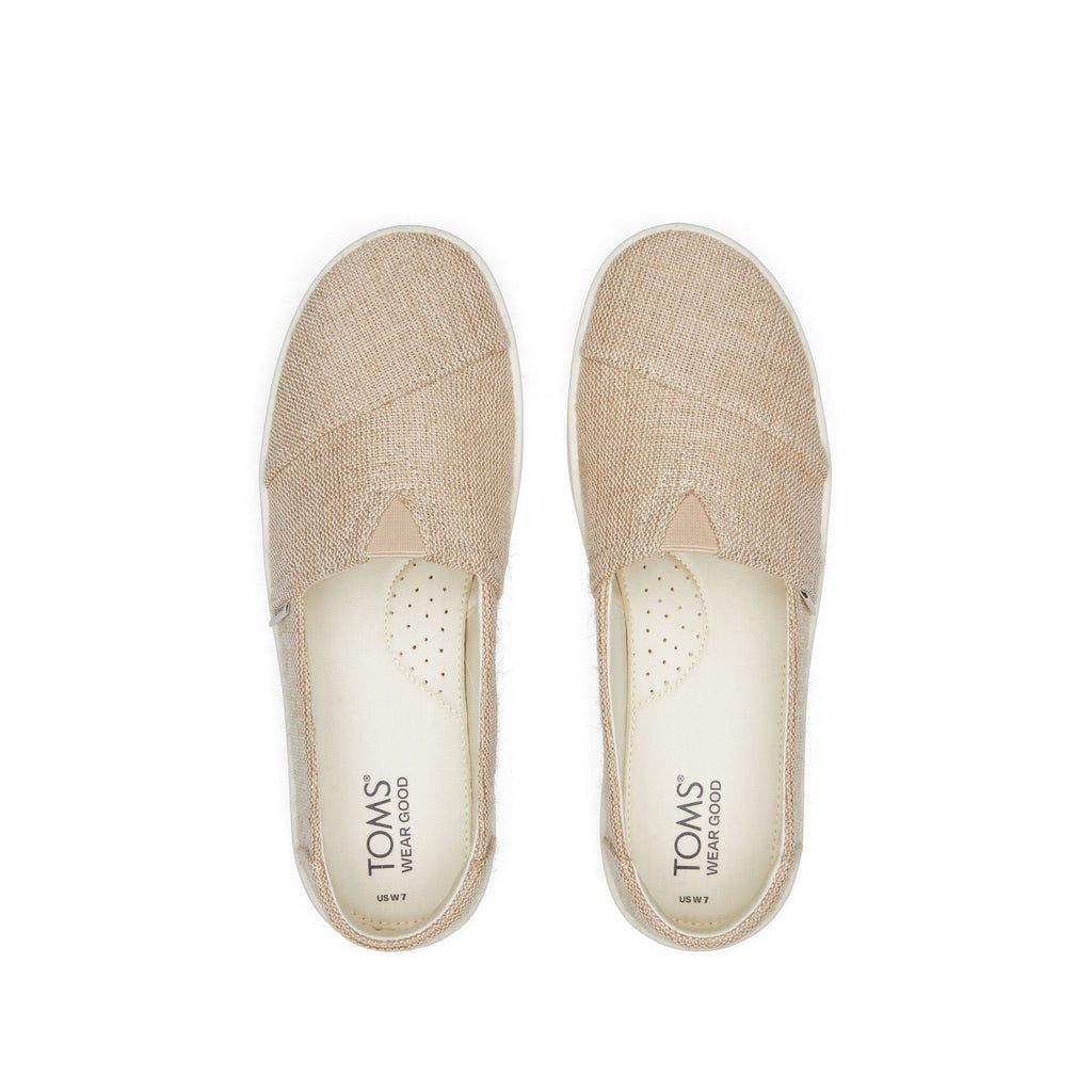 Verona Natural Slip On Sneaker Top View