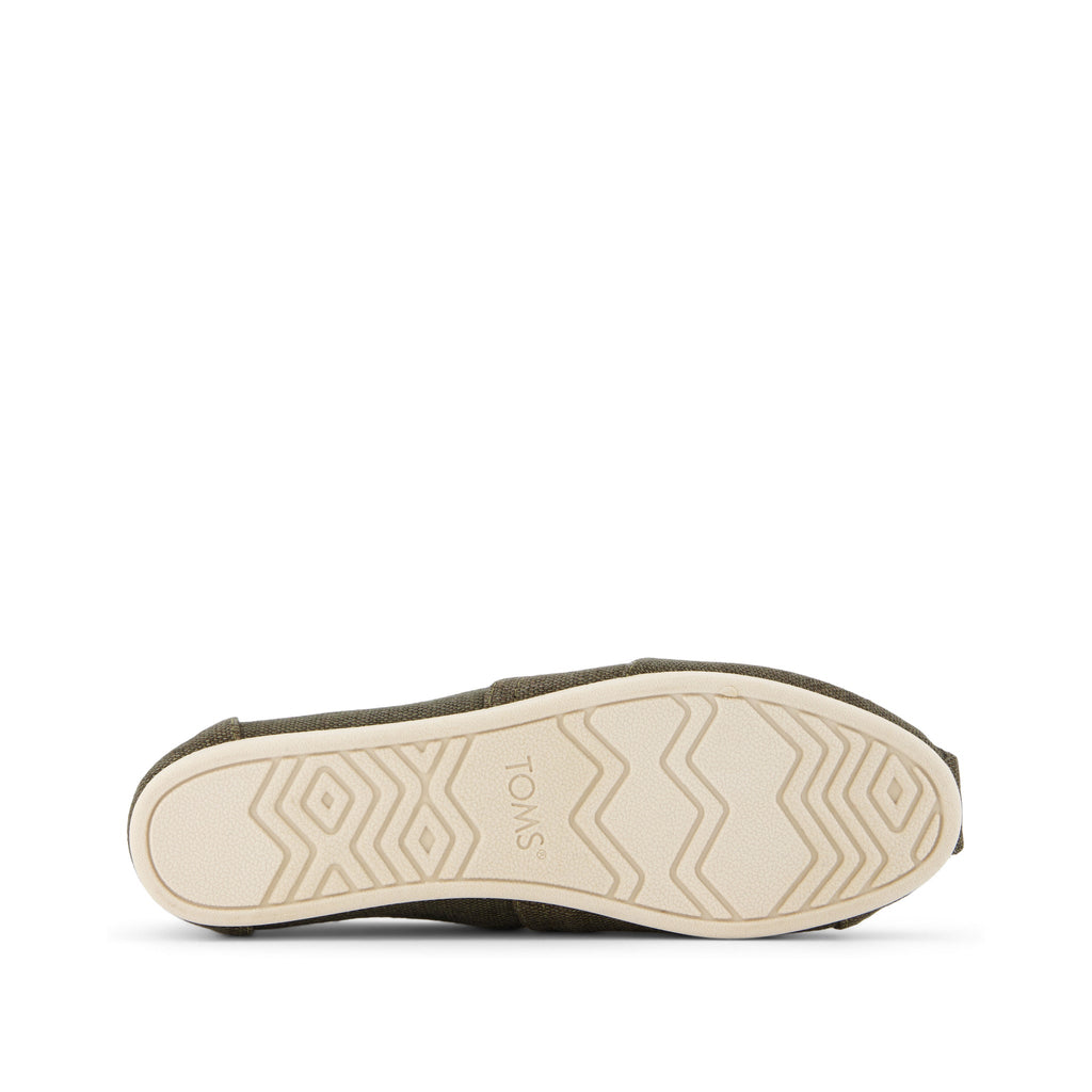 Alpargata Olive Heritage Canvas Bottom Sole View