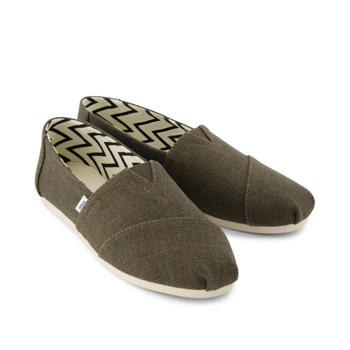 Alpargata Olive Heritage Canvas Front View