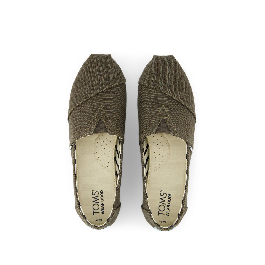 Alpargata Olive Heritage Canvas Top View