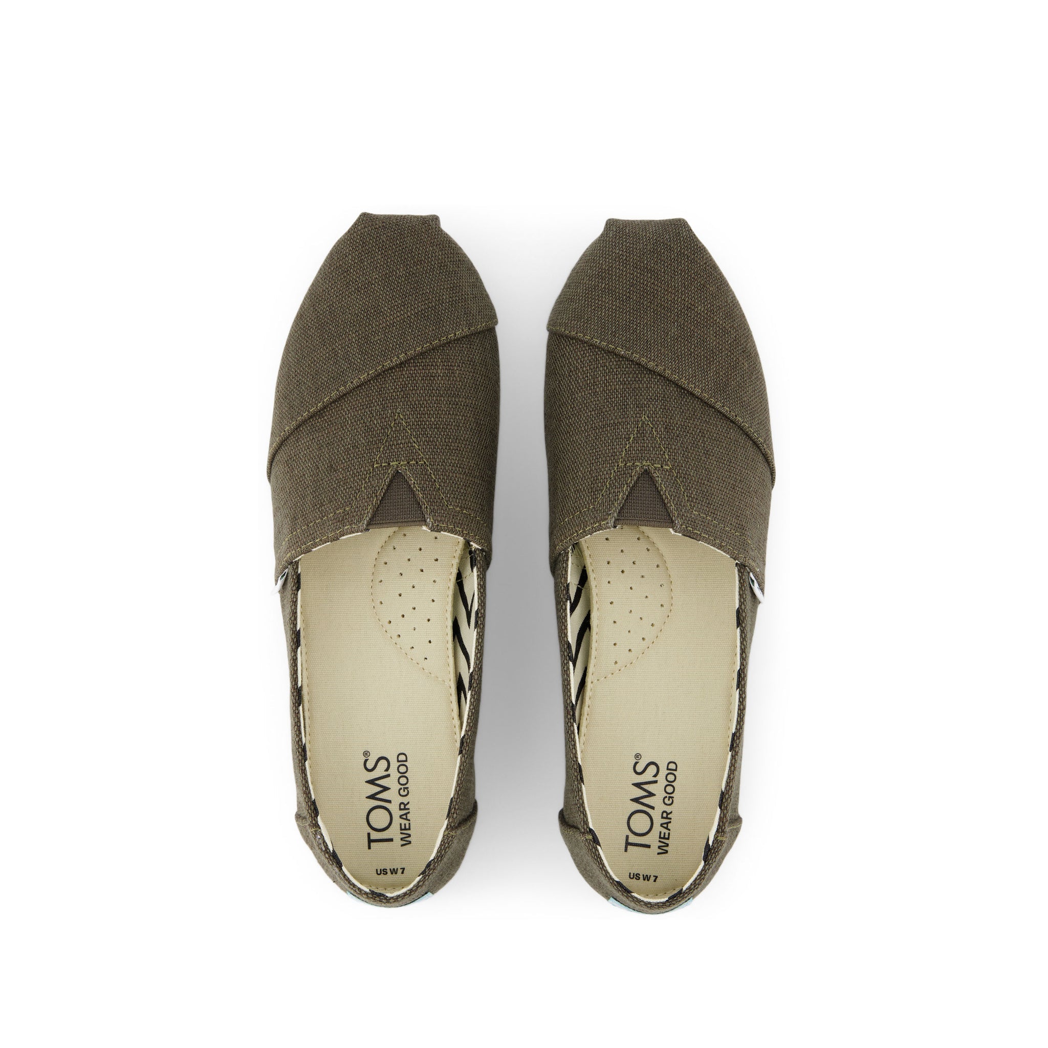 Alpargata Olive Heritage Canvas Top View