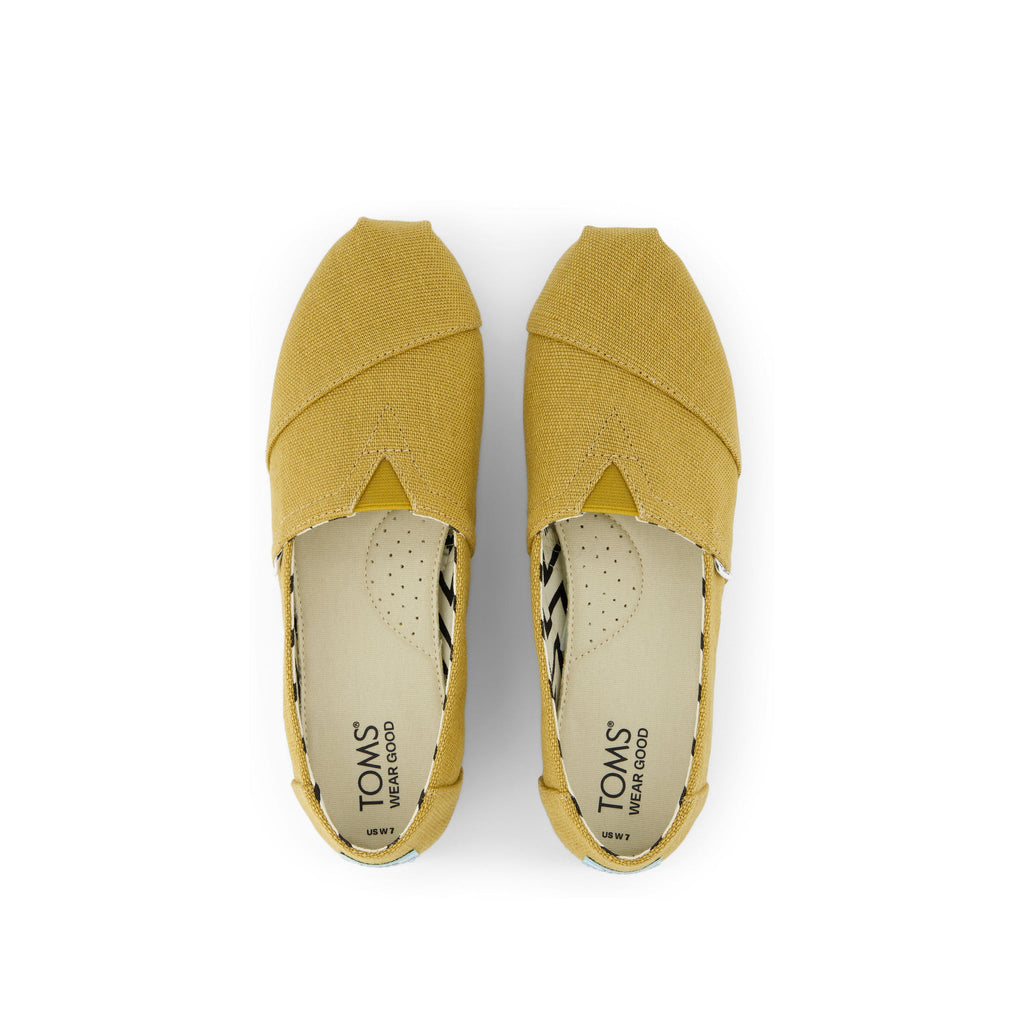 Alpargata Golden Honey Heritage Canvas Top View