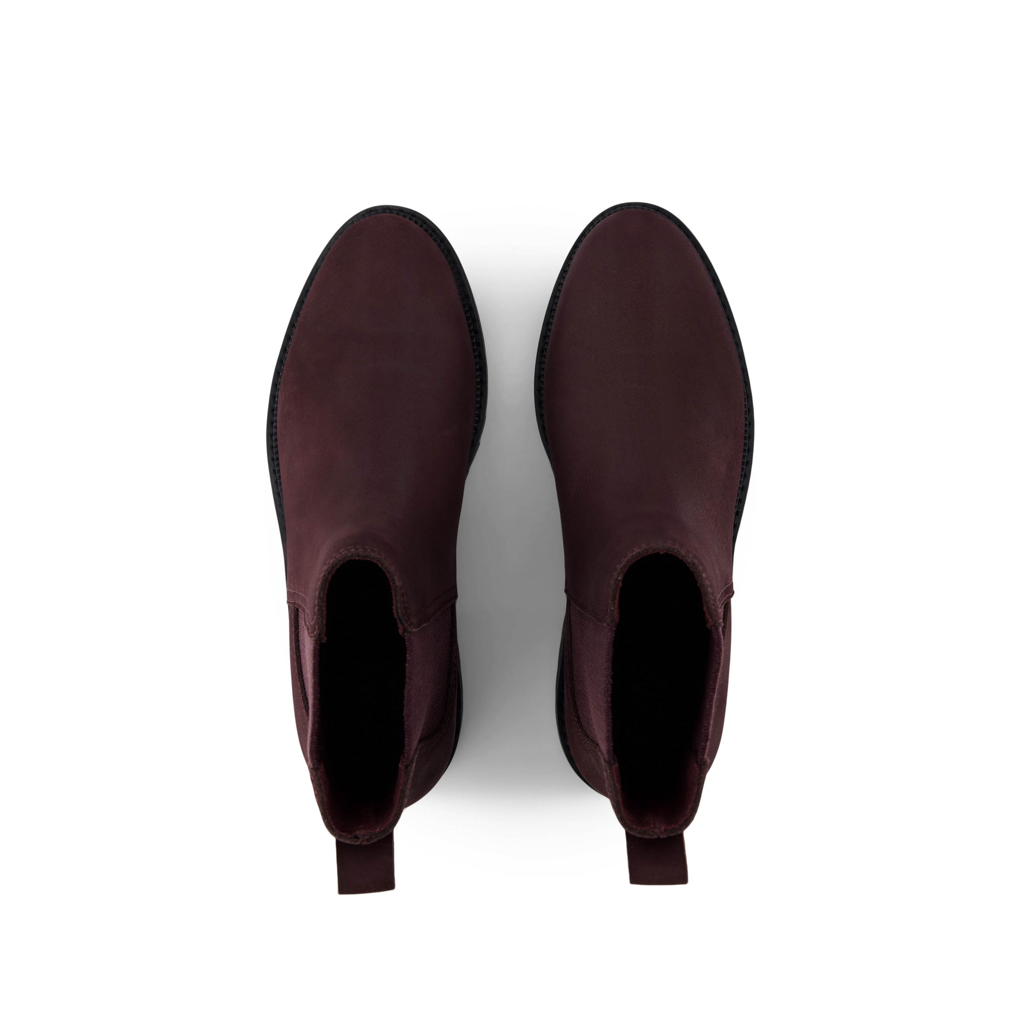 Bennet Boot - Water Resistant Blackberry Nubuck Leather Top View